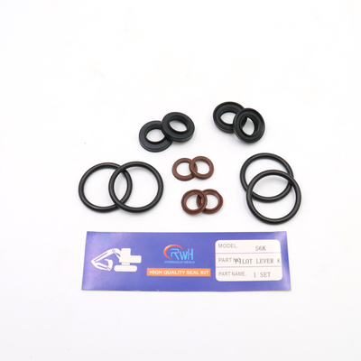 Excavador experimental hidráulico Seal Kit Rubber Material de Valve S6K