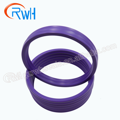 Color púrpura de la IDI de Rod Seal del tamaño estándar del material hidráulico de la PU
