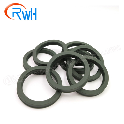 Material resistente de la PU de Rod Seals Hydraulic Green Color del pistón del aceite