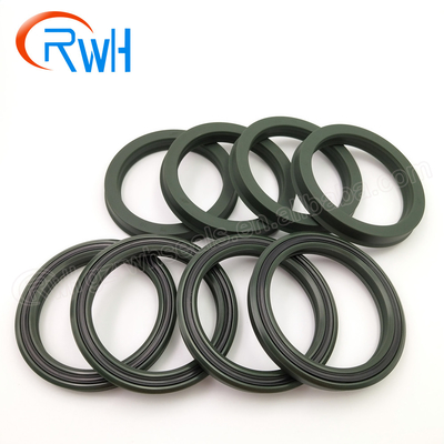 Material resistente de la PU de Rod Seals Hydraulic Green Color del pistón del aceite