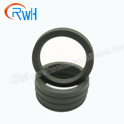 Material resistente de la PU de Rod Seals Hydraulic Green Color del pistón del aceite