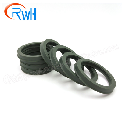 Material resistente de la PU de Rod Seals Hydraulic Green Color del pistón del aceite