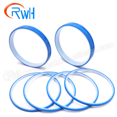 Excavador hidráulico de la correa eslabonada de Rod Seal Blue White For del pistón de la PU