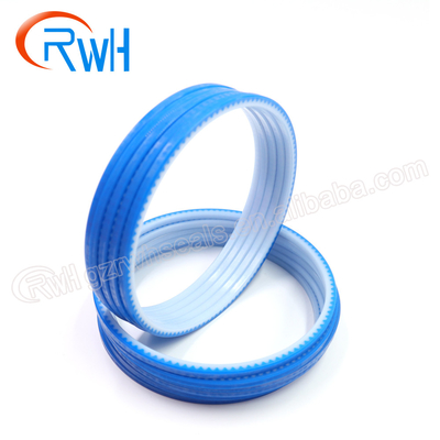 Excavador hidráulico de la correa eslabonada de Rod Seal Blue White For del pistón de la PU