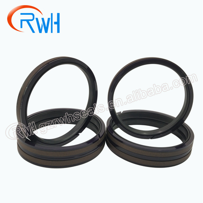 El sello hidráulico SPGW Brown del pistón de PTFE NBR colorea 3 meses de garantía