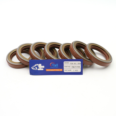 Color de goma/de FKM TCN de aceite hidráulico de sello de Brown para el excavador