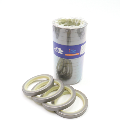 Sello de la prueba del polvo de DLI, pistón hidráulico Rod Seal de la PU del metal blanco