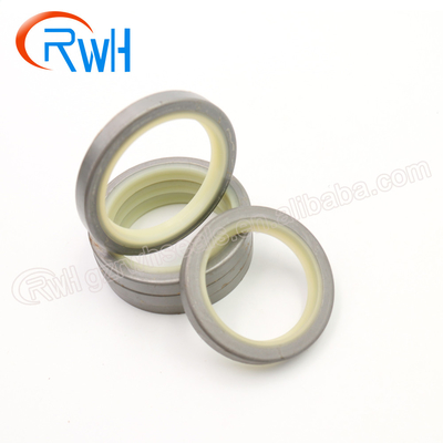 Sello de la prueba del polvo de DLI, pistón hidráulico Rod Seal de la PU del metal blanco