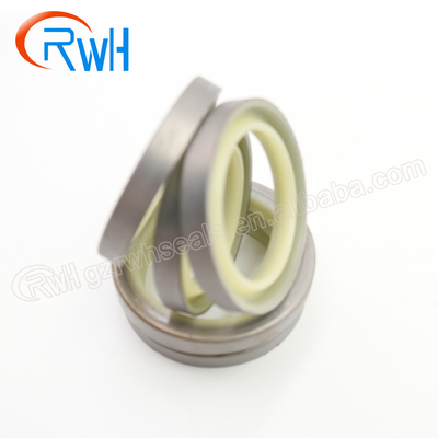 Sello de la prueba del polvo de DLI, pistón hidráulico Rod Seal de la PU del metal blanco