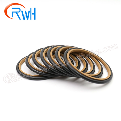 Anillo hidráulico HBTS PTFE NBR del almacenador intermediario del material de construcción