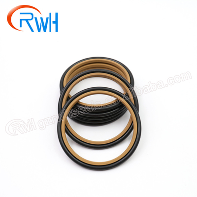 Anillo hidráulico HBTS PTFE NBR del almacenador intermediario del material de construcción