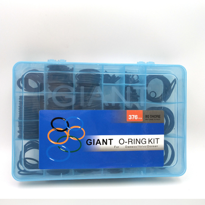 sello de goma hidráulico O Ring Kit Box For Daewoo/Doosan de 376pcs NBR90