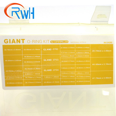 Tipo gigante nitrilo O Ring Box Set High Temperature para CAT Excavator