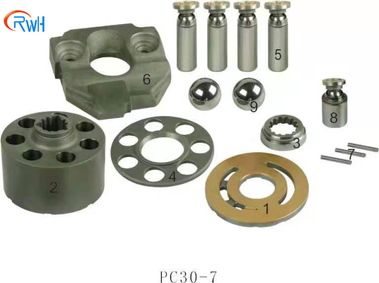 Piezas ISO9001 de la bomba de las piezas PC30-7 KOMATSU del motor de la pompa hydráulica de RWH